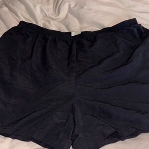 L.L. Bean Women's Black Athletic Elastic-Waist Shorts